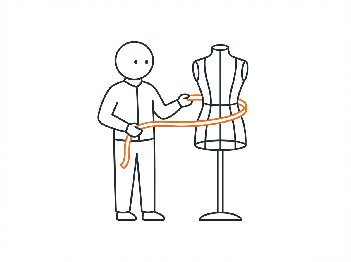 Tailor measuring a custom fit